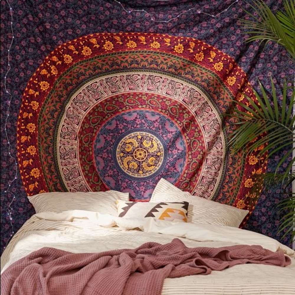 Plum and Bow Medallion Tapestry by UO